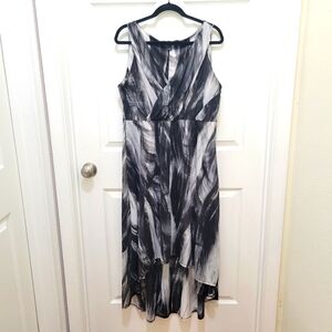 Simply Vera Vera Wang Black & White High-Low Sleeveless Dress